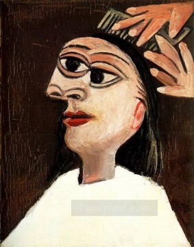 La coiffure 1938 Cubismo Pinturas al óleo